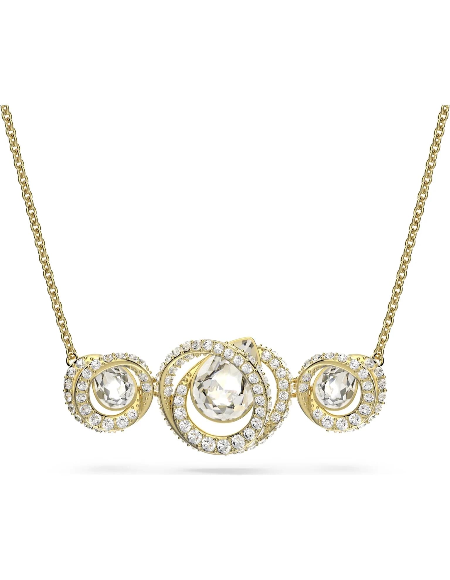 گردنبند طلایی سواروسکی اورجینال Swarovski Generation necklace 5636586 — تصویر ۳