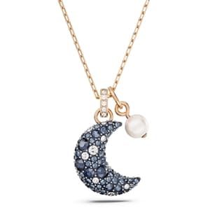 گردنبند مشکی سواروسکی اورجینال Swarovski Luna Kolye 5671585