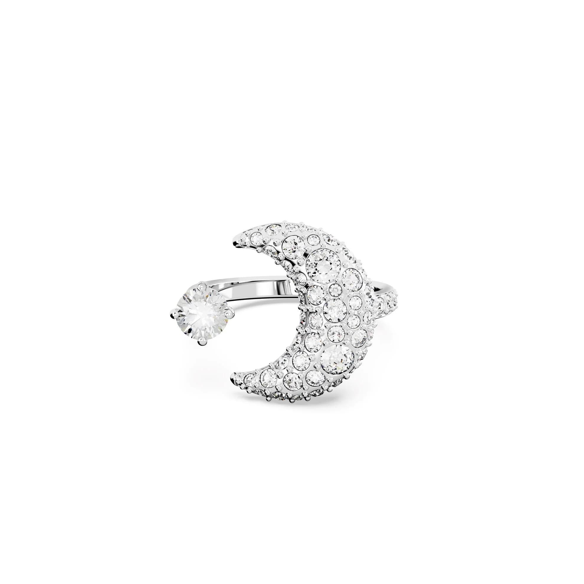 انگشتر سفید سواروسکی اورجینال Swarovski Luna Açık Yüzük — تصویر ۳