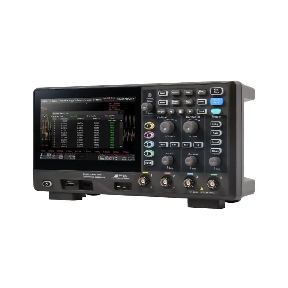 اسیلوسکوپ 100MHz چهار کاناله جی پی اس GPS-2104HD — تصویر ۳