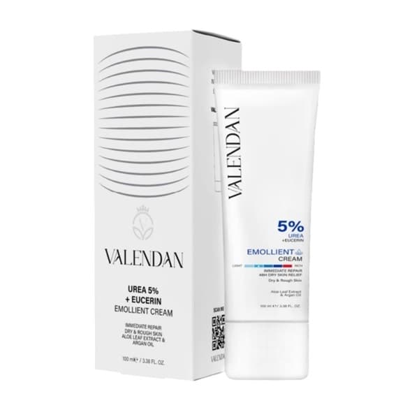 کرم مرطوب کننده پوست حاوی اوره ۵% ولندان ۱۰۰ میلی لیتر | Valendan urea 5% cream 100ml
