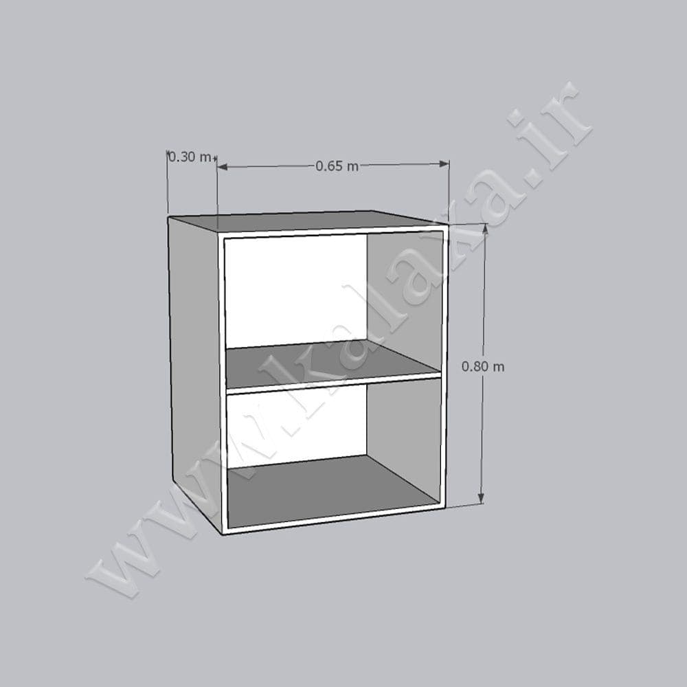 کابینت آماده تکی دیواری هایگلاس ترک طول 65 سانتیمتر — تصویر ۲