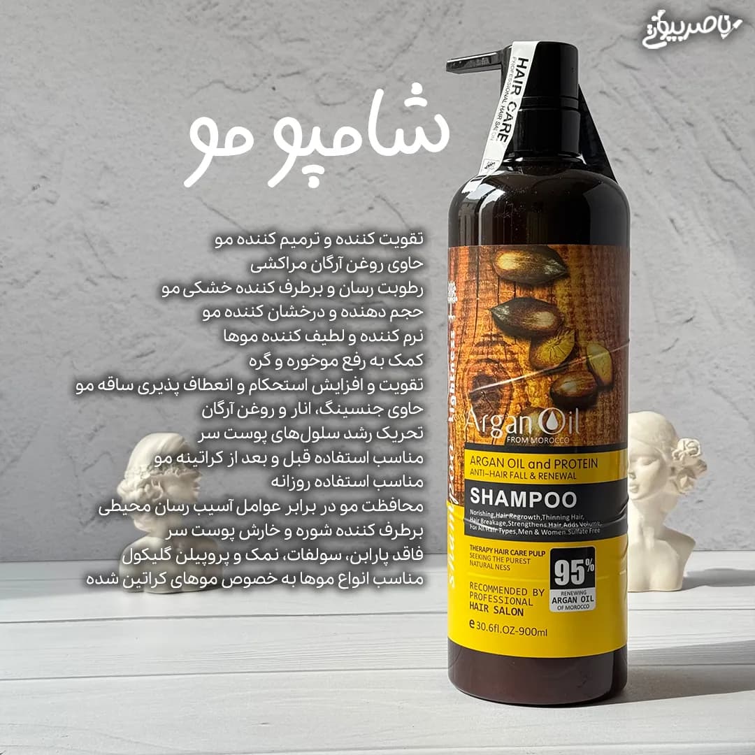 پک مراقبتی بدون سولفات از مو آرگان لایتنس — تصویر ۵