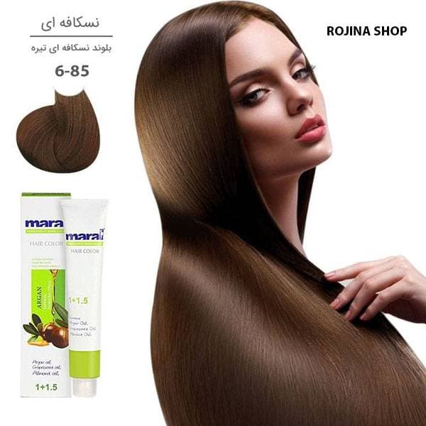 رنگ مو بلوند نسکافه ای تیره مارال شماره 6.85 — تصویر ۲