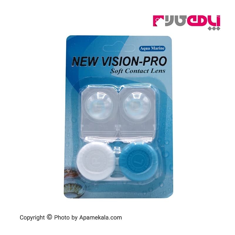 لنز آبی عسلی روشنه روشن New vision-pro aqua marine