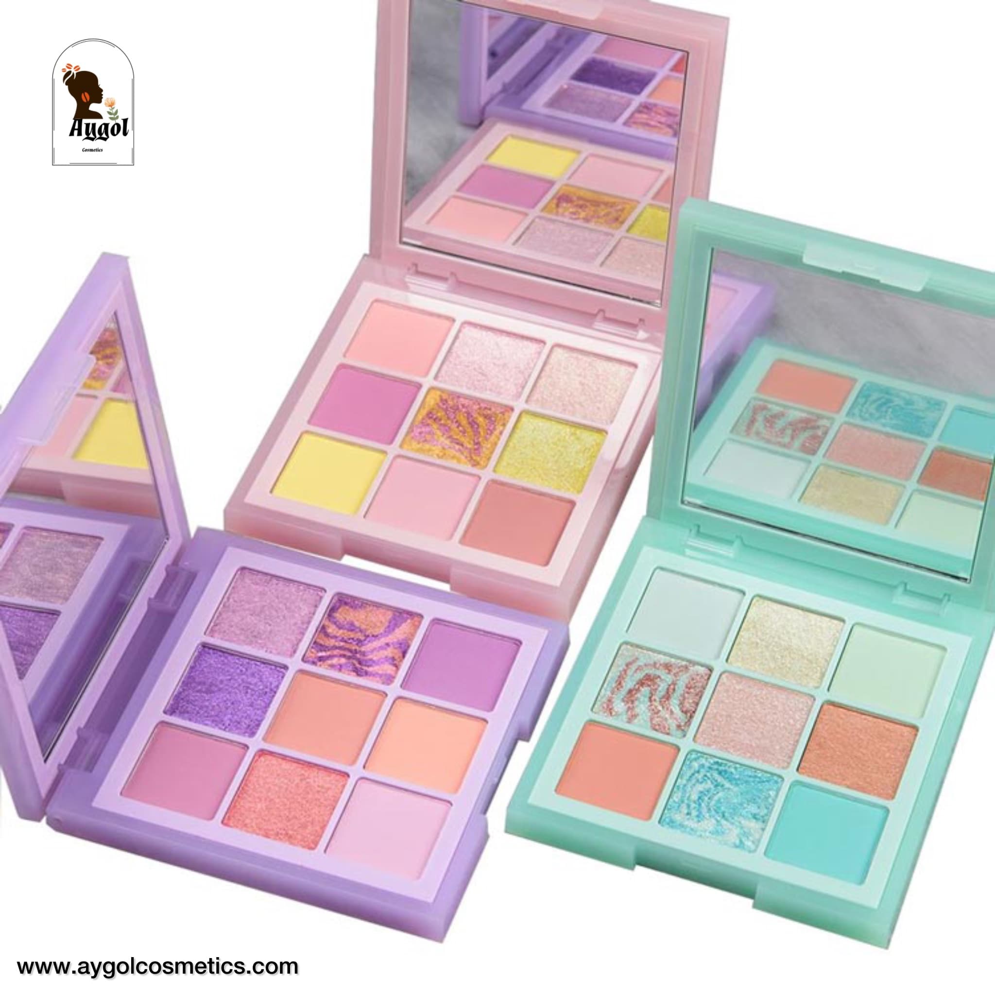 پالت سایه 9 رنگ پاستل لیلاک هدی بیوتی HUDA BEAUTY PASTELS LILAC EYESHADOW PALETTE — تصویر ۵