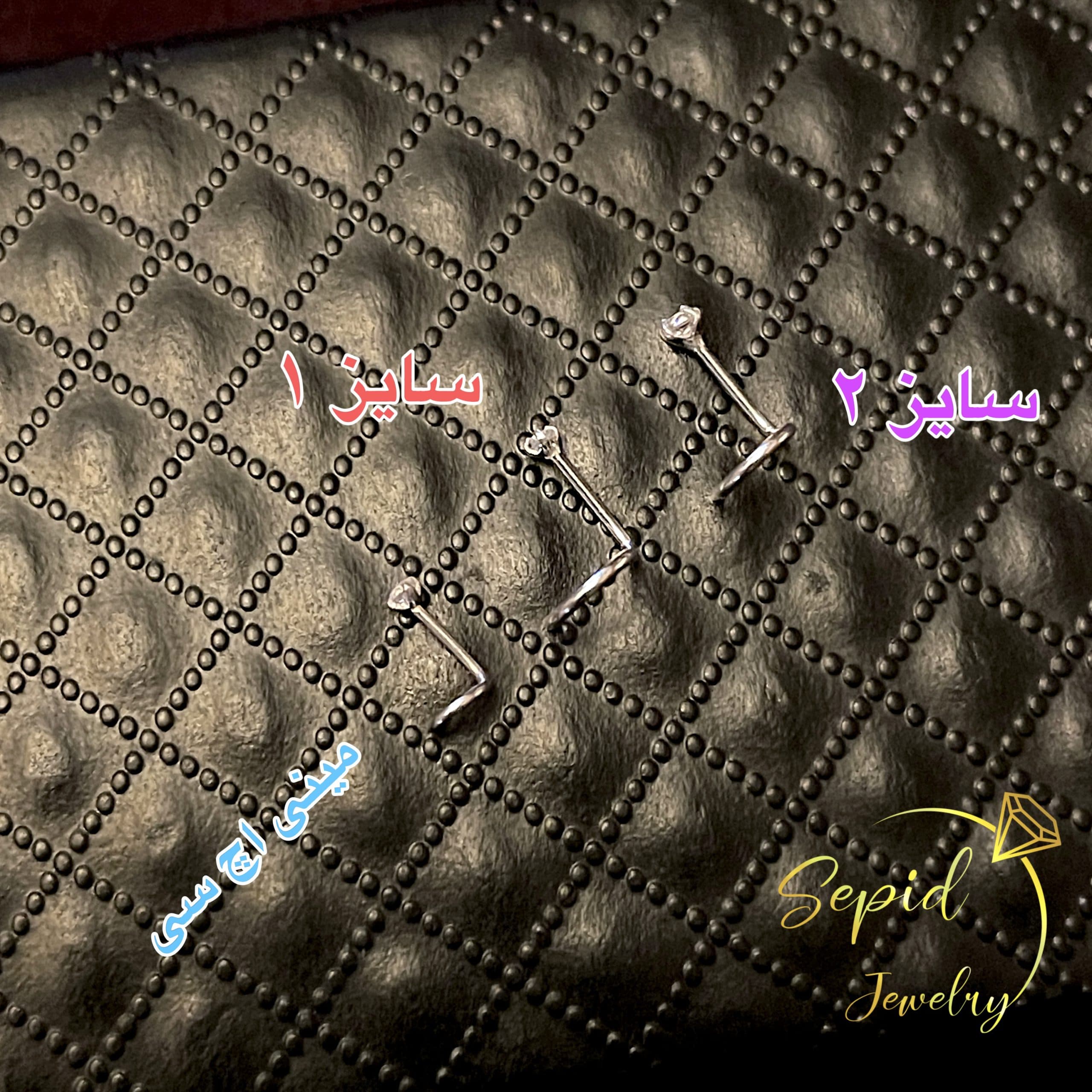 پیرسینگ نقره بینی اچ سی (screw) — تصویر ۶