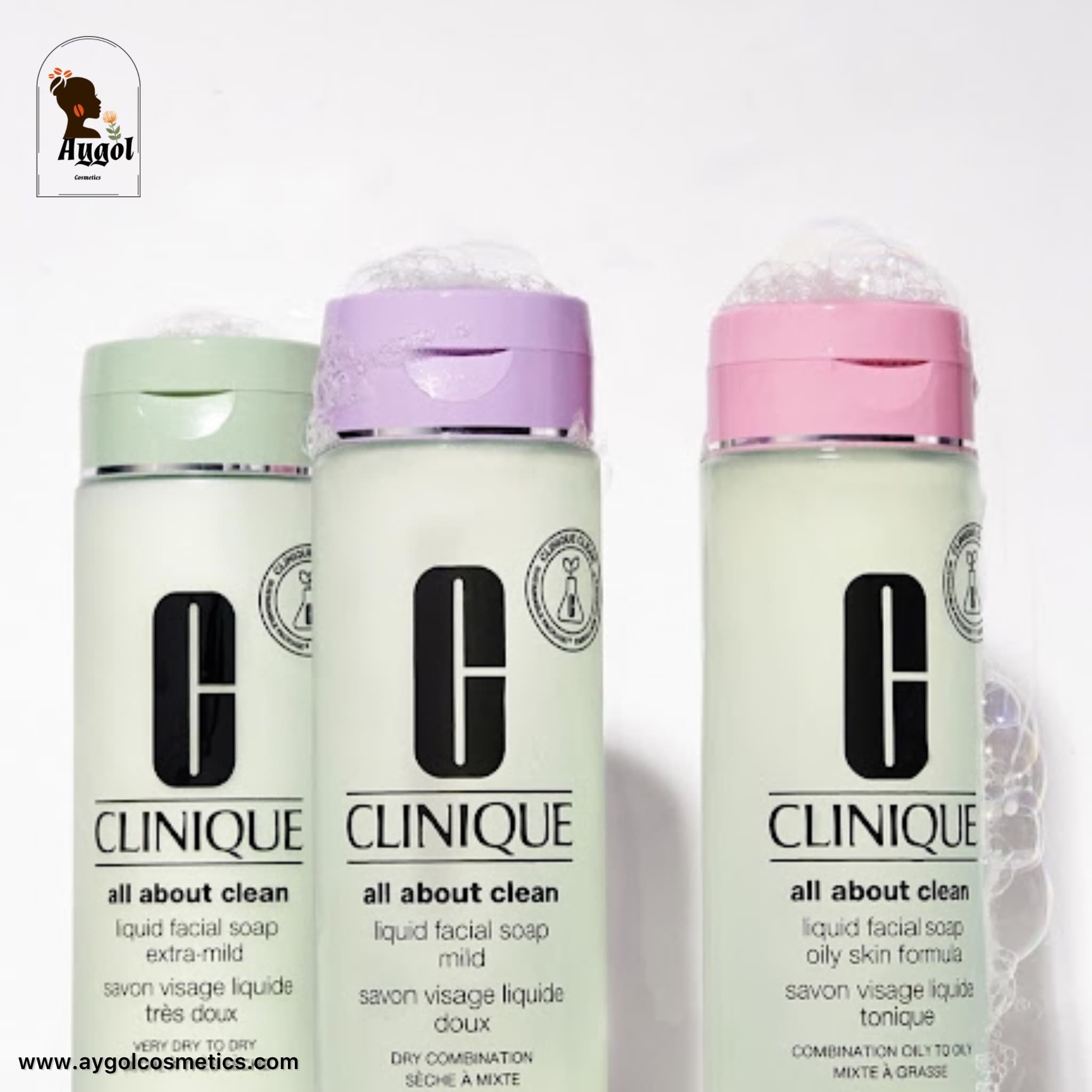 صابون مایع صورت کلینیک Clinique مدل All about clean مخصوص پوست چرب و مختلط — تصویر ۴