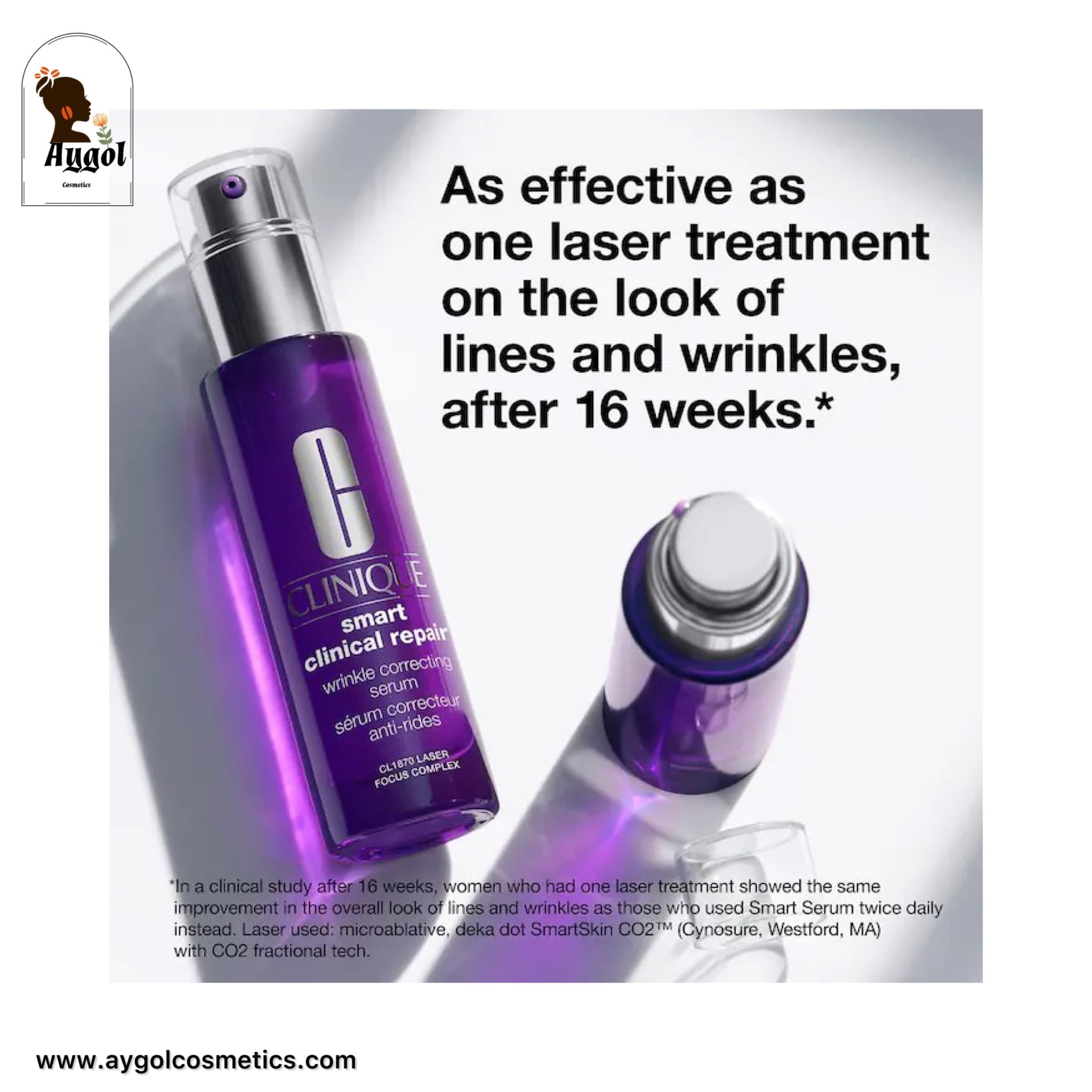 سرم ضد چروک کلینیک مدل اسمارت کلینیکال ریپیر Clinique Smart Clinical Repair Wrinkle Correcting Serum — تصویر ۳