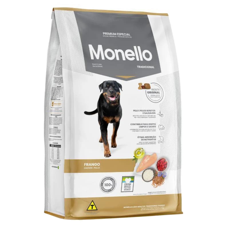 غذای خشک سگ بالغ مونلو تردیشنال (Monello Traditional) طعم مرغ و برنج ۱۵ کیلوگرم — تصویر ۲