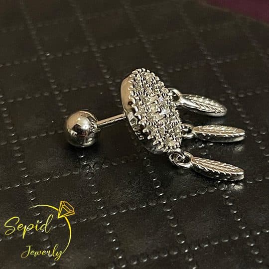 پیرسینگ نقره گوش سرخپوستی دریم کچر — تصویر ۳