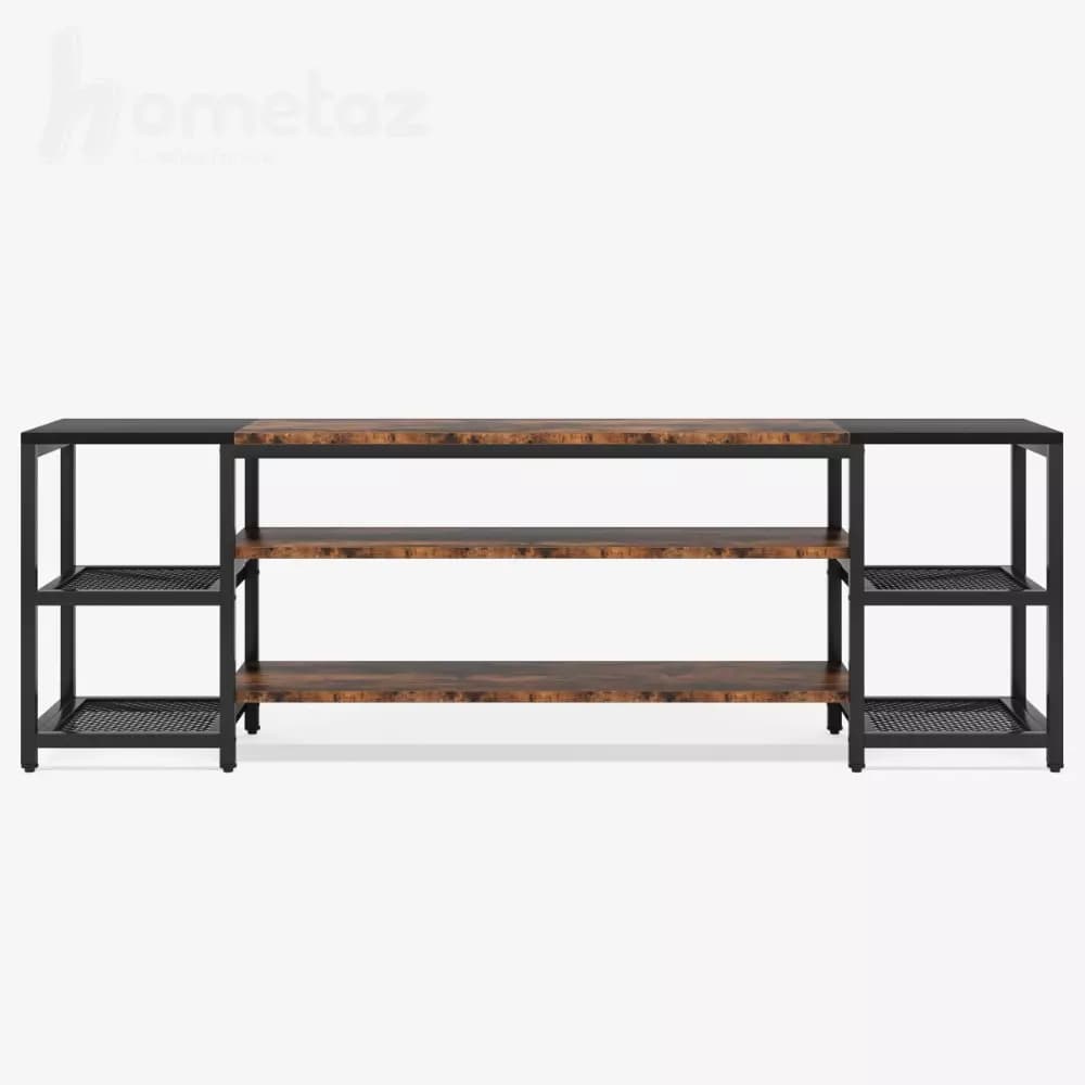 میز تلویزیون فلزی روستیک با صفحه mdf یا چوب مدل ht1867 — تصویر ۵