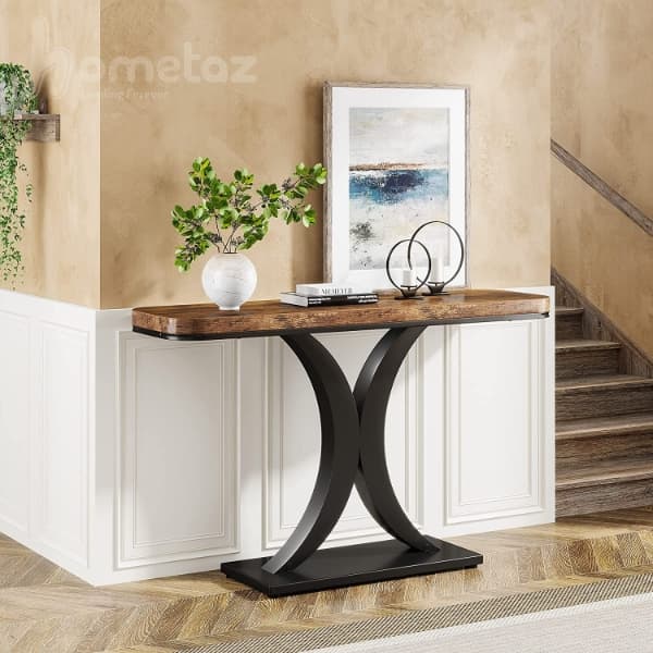 میز کنسول پایه فلزی روستیک مدل بلیک ht1850
