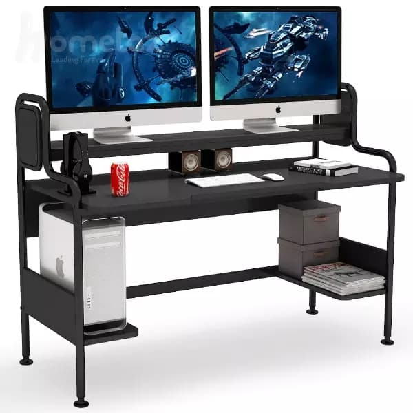 میز گیمینگ پایه فلزی خفن با صفحه ام دی اف mdf مدل ht1879 — تصویر ۲