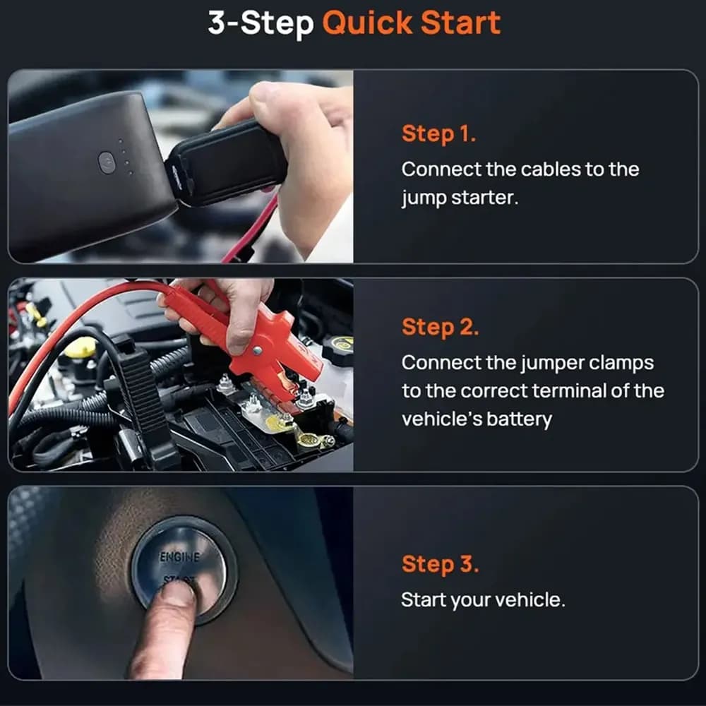 پاوربانک و جامپ استارتر شیائومی مدل Xiaomi 70mai Jump Starter 2 PS07 — تصویر ۴