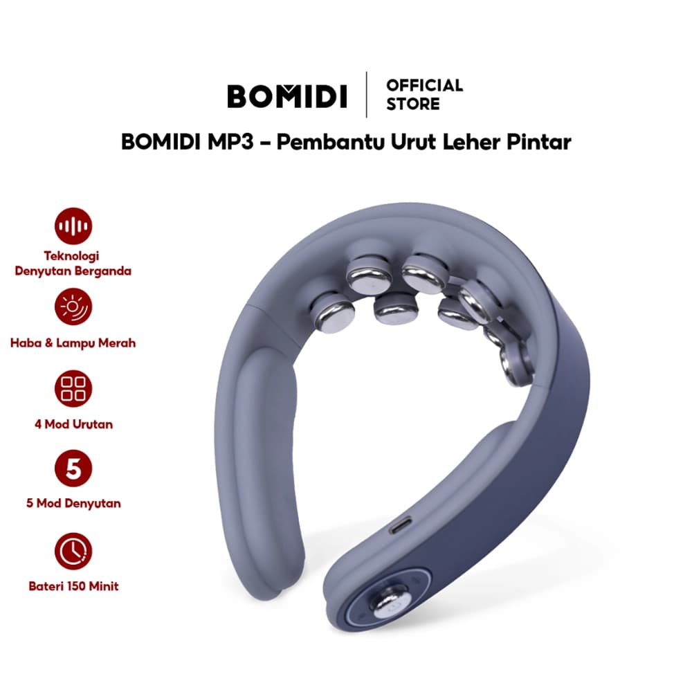 ماساژور گردن شيائومی مدل Bomidi Smart Neck Massager MP3 — تصویر ۳