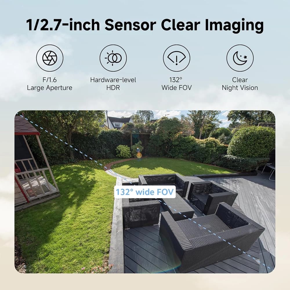 دوربین مدار بسته شیائومی مدل Xiaomi Solar Outdoor Camera BW400 Pro Set MJSXJ03BY — تصویر ۴