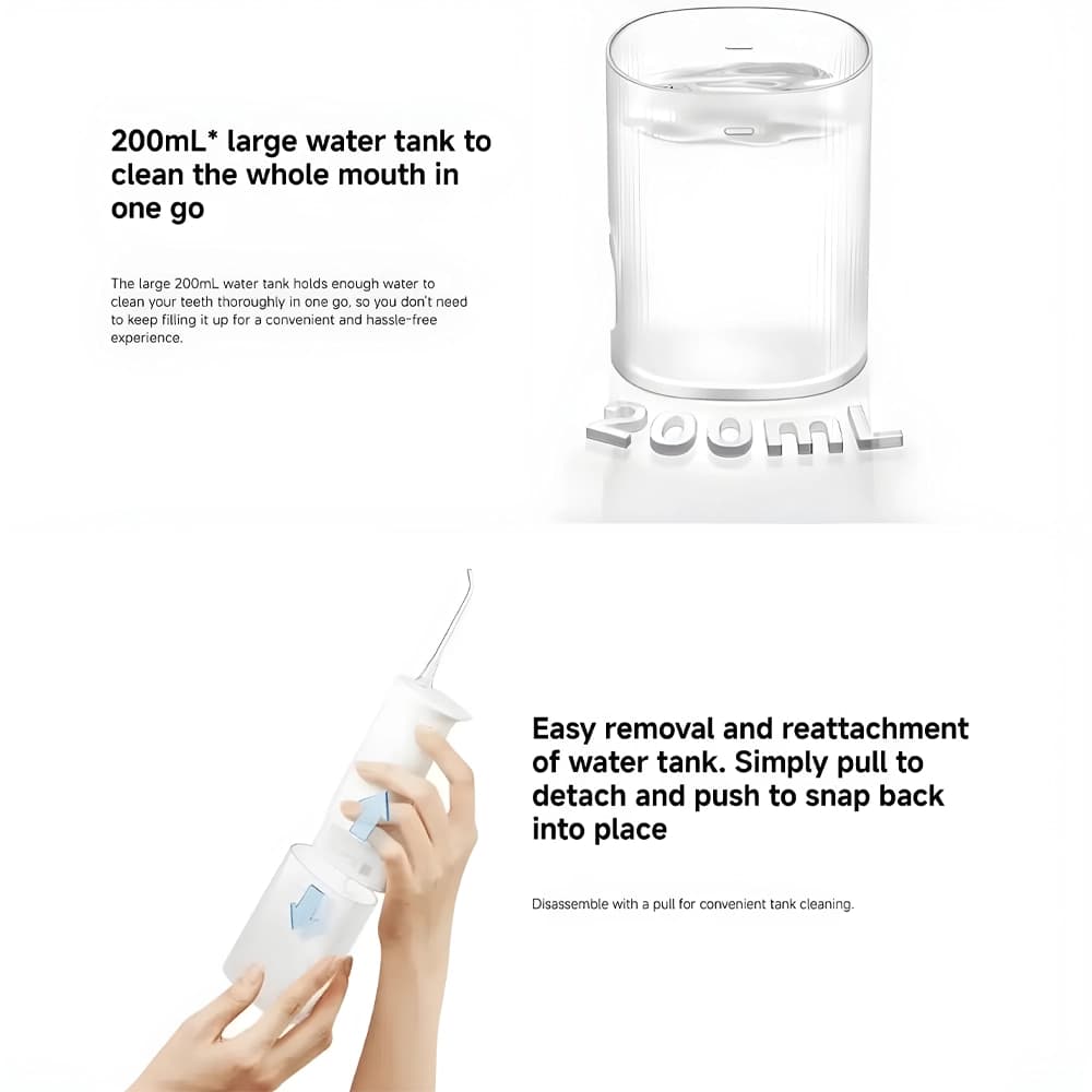 واتر جت و تمیزکننده دندان شیائومی مدل Mijia Electric Water Flosser 2 MEO705 — تصویر ۴