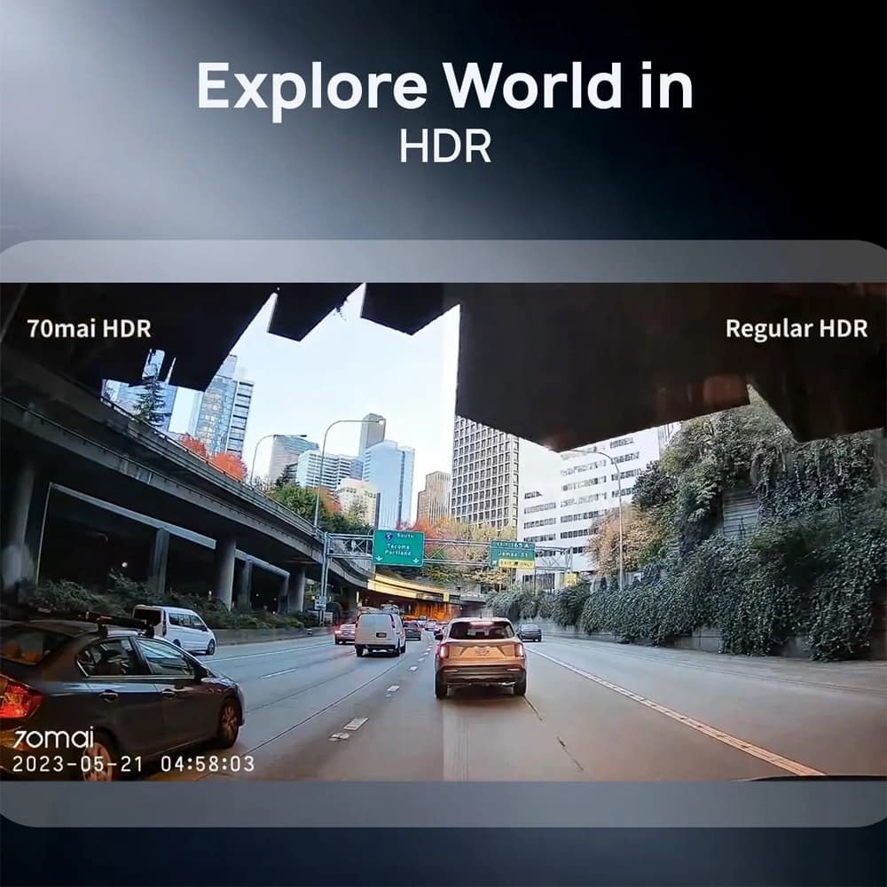 ست دوربين عقب و جلو ماشين شیائومی مدل 70mai Dash Cam Set A200 — تصویر ۶