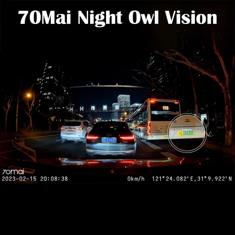 ست دوربين عقب و جلو ماشين شیائومی مدل 70mai Dash Cam Set A200 — تصویر ۳