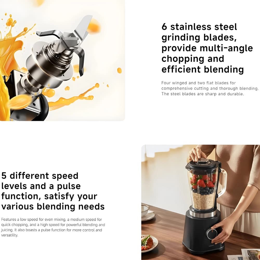 مخلوط کن هوشمند شیائومی مدل Xiaomi Smart Blender MLLJ001CM-1A — تصویر ۴
