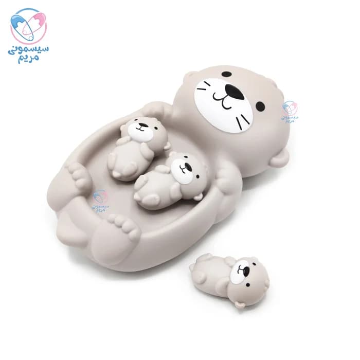 ست اسباب بازی حمام سیلیکونی با تور ماهیگیری کونیگ کیدز خرس Konig Kids 695 — تصویر ۲