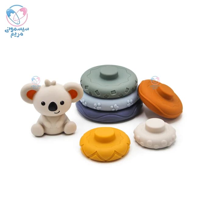 ست حلقه هوش و دست ورزی حیوانات سیلیکونی کونیگ کیدز کوالا Konig Kids 667 — تصویر ۳