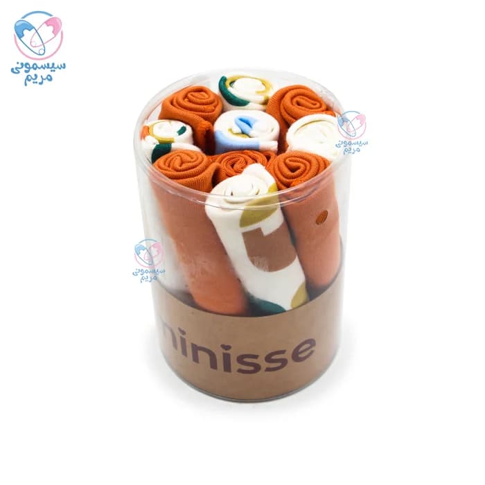 دستمال دست و صورت 10 عددی استوانه ای مینیسه Minisse 4921 — تصویر ۵