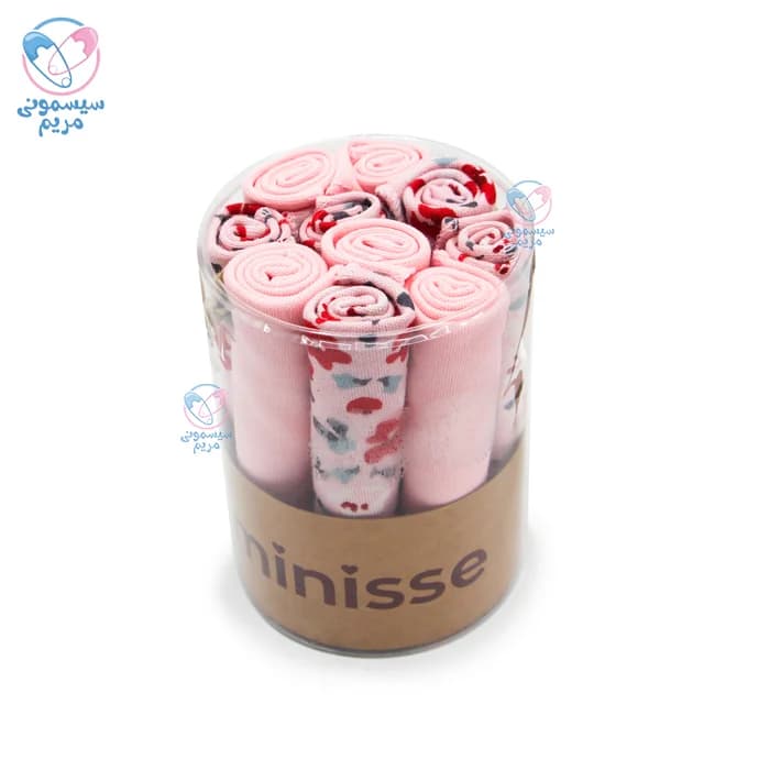 دستمال دست و صورت 10 عددی استوانه ای مینیسه Minisse 4921 — تصویر ۳