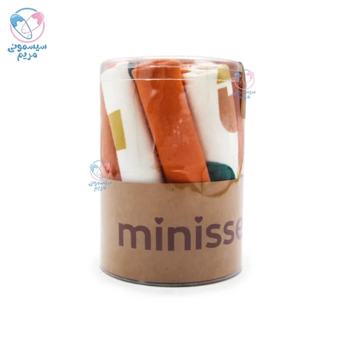 دستمال دست و صورت 10 عددی استوانه ای مینیسه Minisse 4921 — تصویر ۶