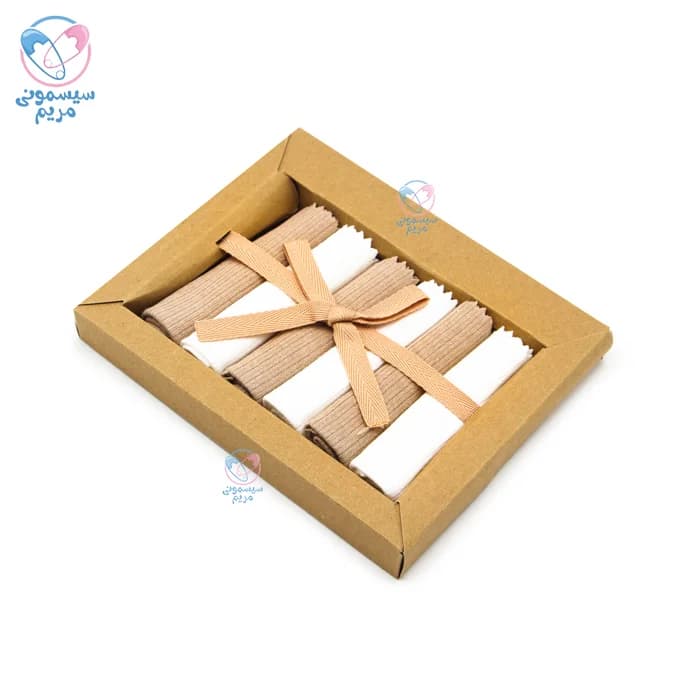 دستمال دست و صورت 6 عددی جعبه ای اکه بیبی Ekebaby 1076 — تصویر ۶