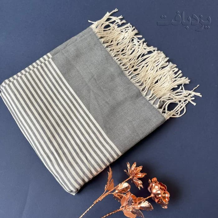 حوله استخری و مسافرتی نخی یزدی رنگ طوسی