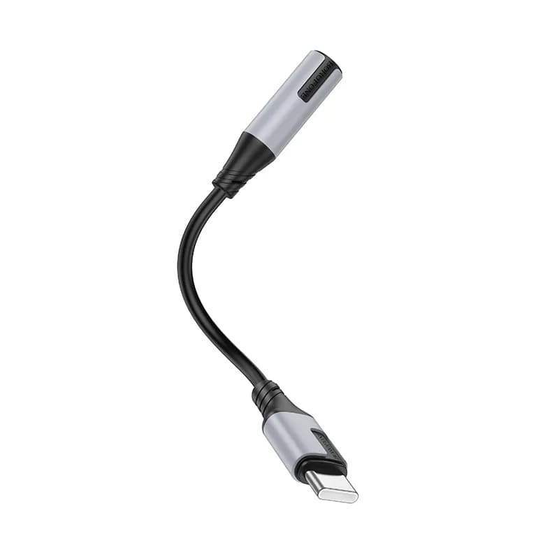 مبدل OTG USB-C به AUX 3.5mm بروفون Borofone مدل BV19 (پشتیبانی میکروفون) — تصویر ۲