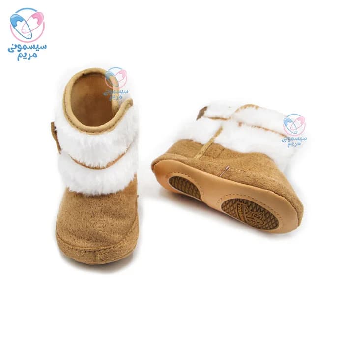 پاپوش پوتین بغل خز سفید مستر شوز Mr Shoes — تصویر ۲