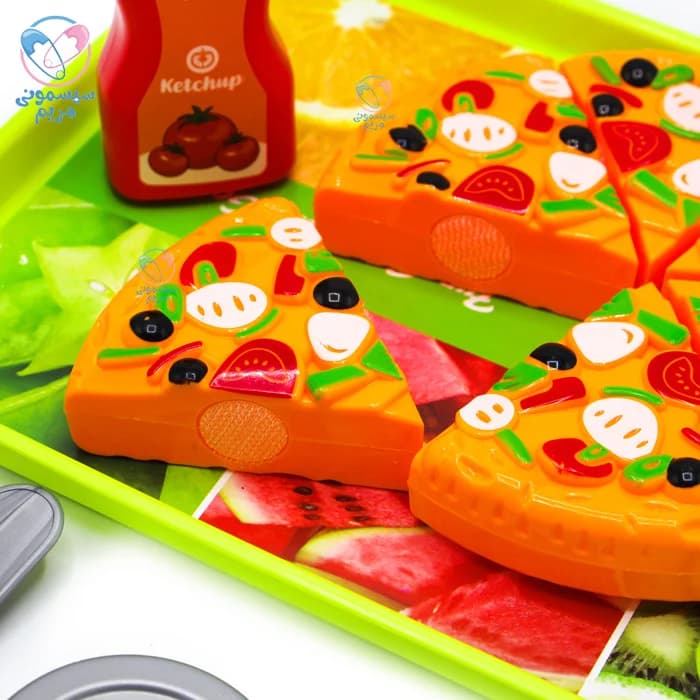ست سینی برشی پیتزا روی تویز Roy Toys 8819 — تصویر ۲