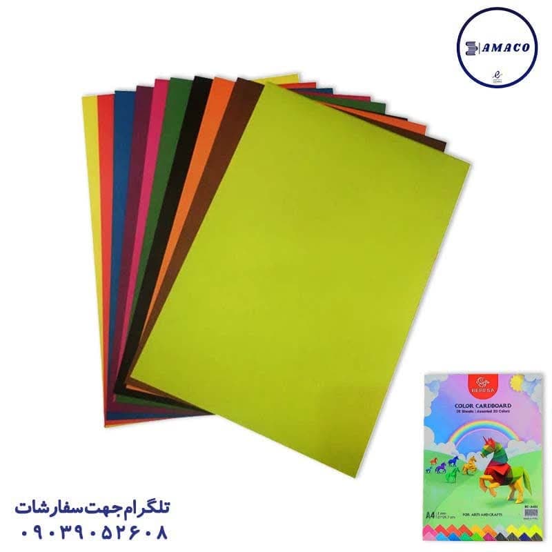 برسا – مقوا 10 رنگ A4 100 عددی