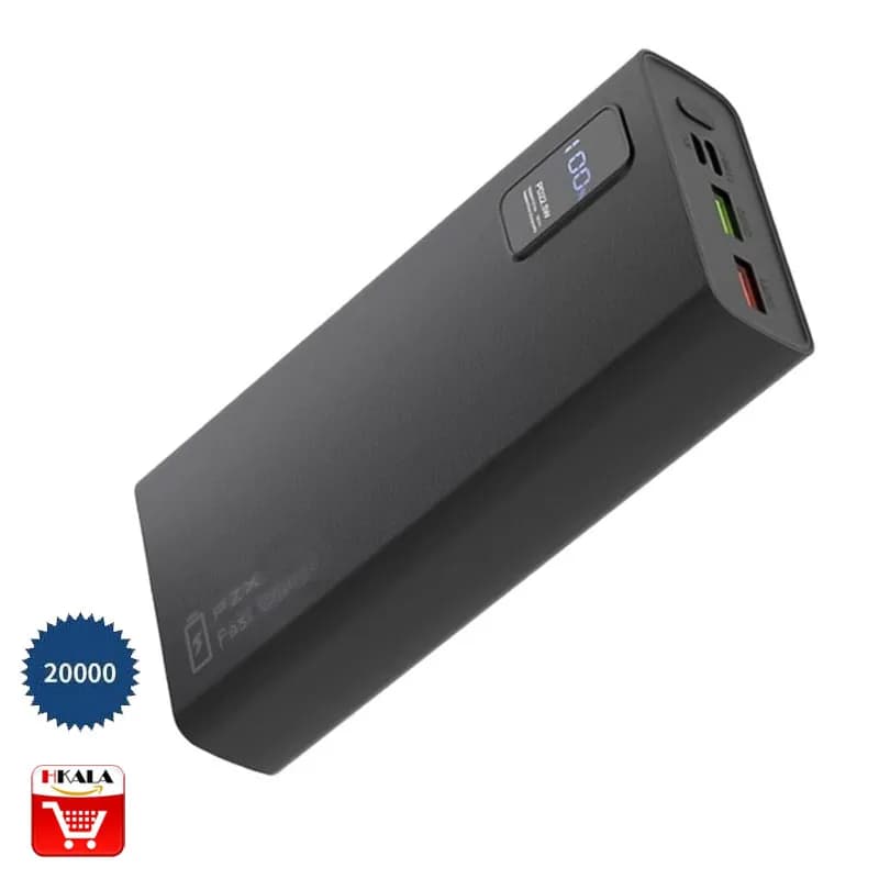 پاوربانک PZX مدل V83 – ظرفیت 20000mAh با شارژ سریع ۲۲.۵ وات