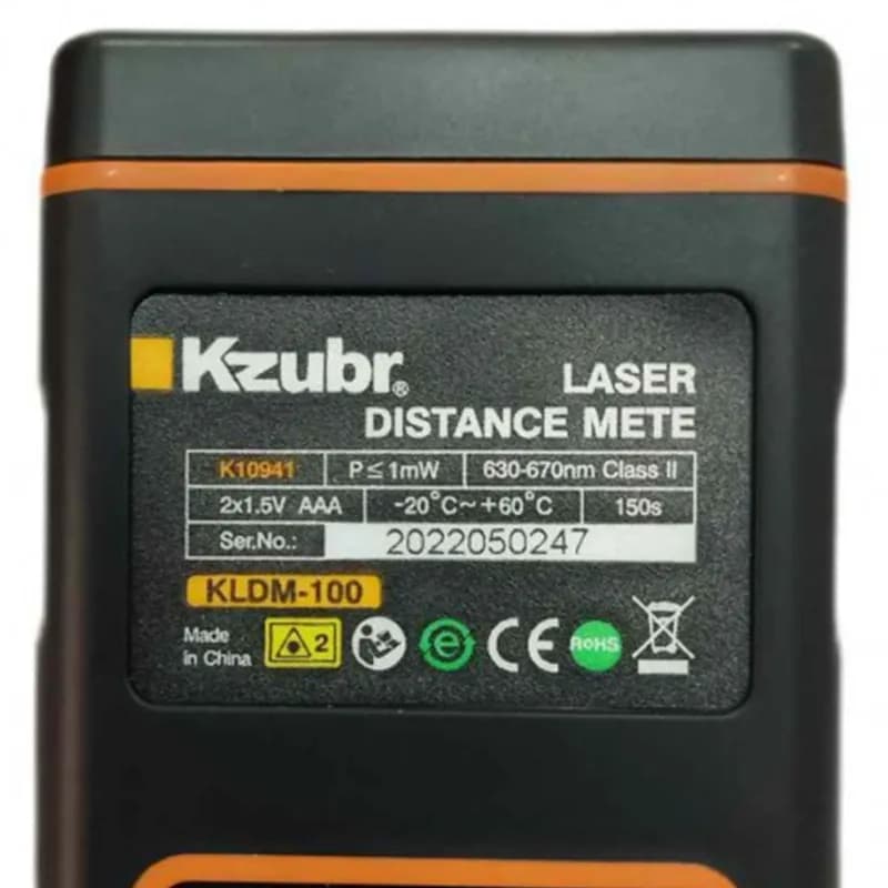 متر لیزری زوبر kzuber مدل KLDM-100 — تصویر ۵