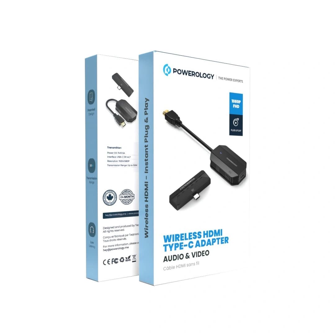 دانگل انتقال تصویر بی سیم HDMI پاورولوژی PHDMACBK – Type-C — تصویر ۳