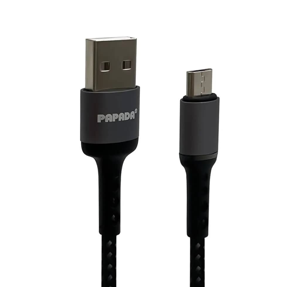 کابل تبدیل USB به microUSB پاپادا مدل PL-112 — تصویر ۲