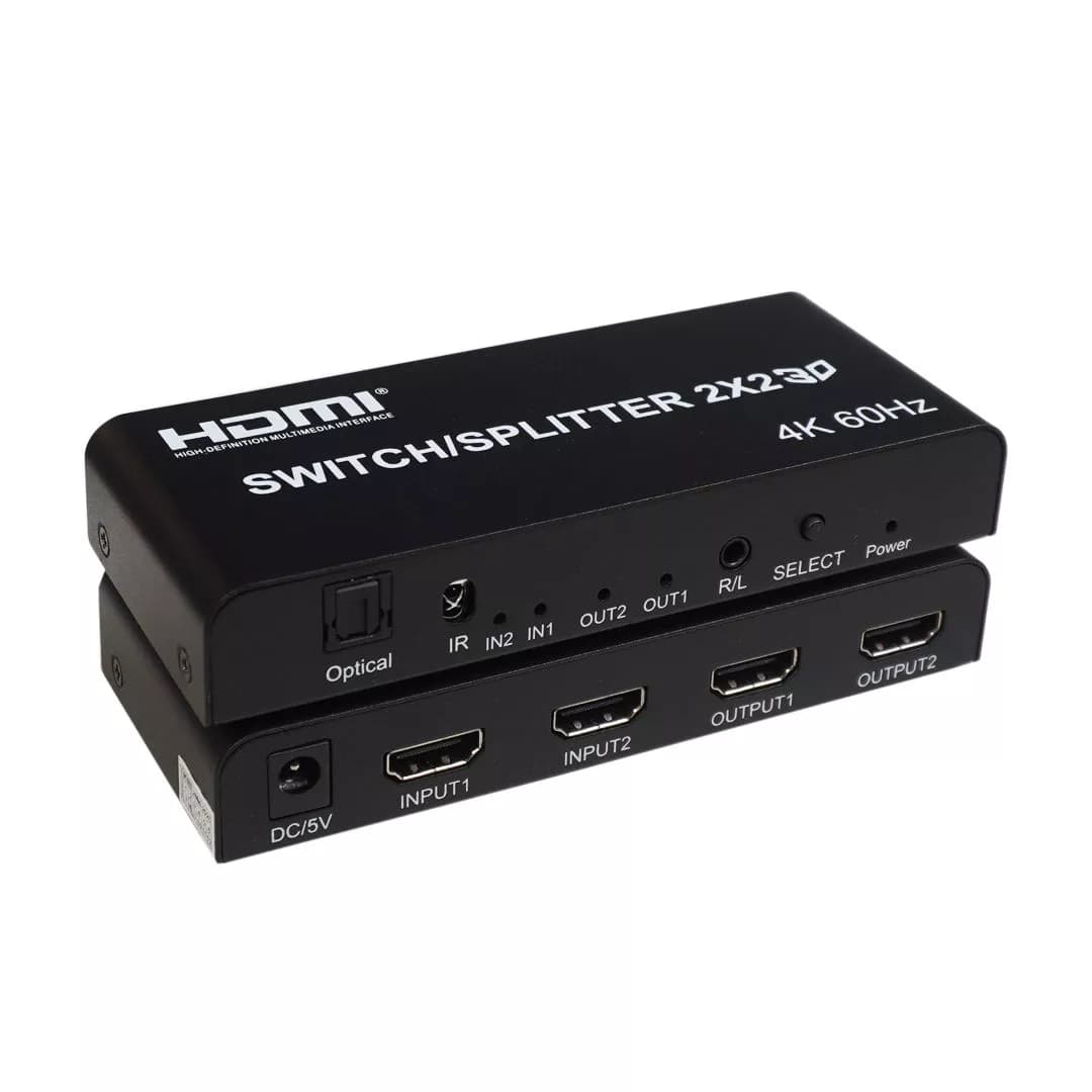 سوییچ اسپلیتر 2 در 2 HDMI کی نت K-SS22 — تصویر ۷