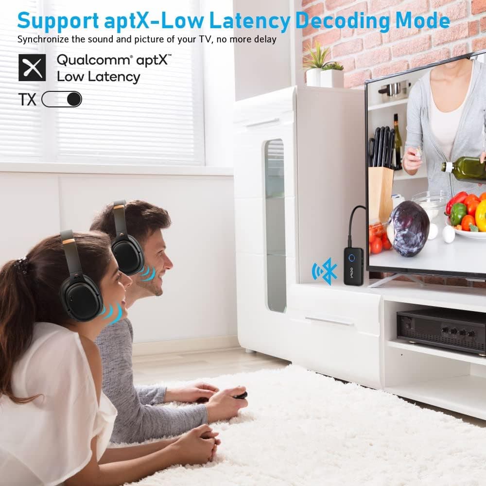 گیرنده فرستنده بلوتوث 5.3 جک Aux HiFi 3.5 برند YMOO مدل B06T1 — تصویر ۴