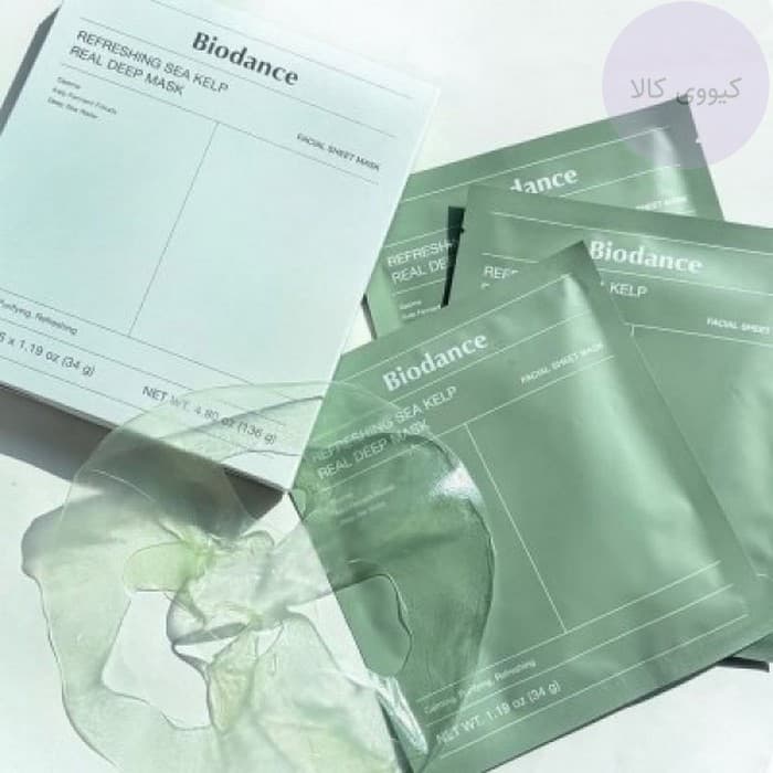ماسک جلبک دریایی بایودنس Biodance مدل refreshing sea kelp — تصویر ۴