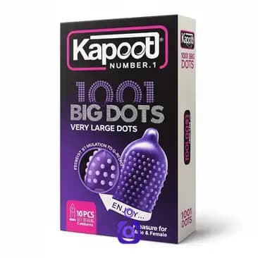 کاندوم خاردار بزرگ کاپوت مدل 1001 BIG DOTS – تحریک نقطه G با خارهای درشت