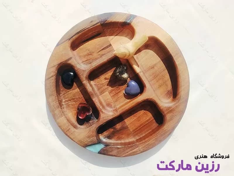 آجیل خوری 5 خانه گرد کد W719