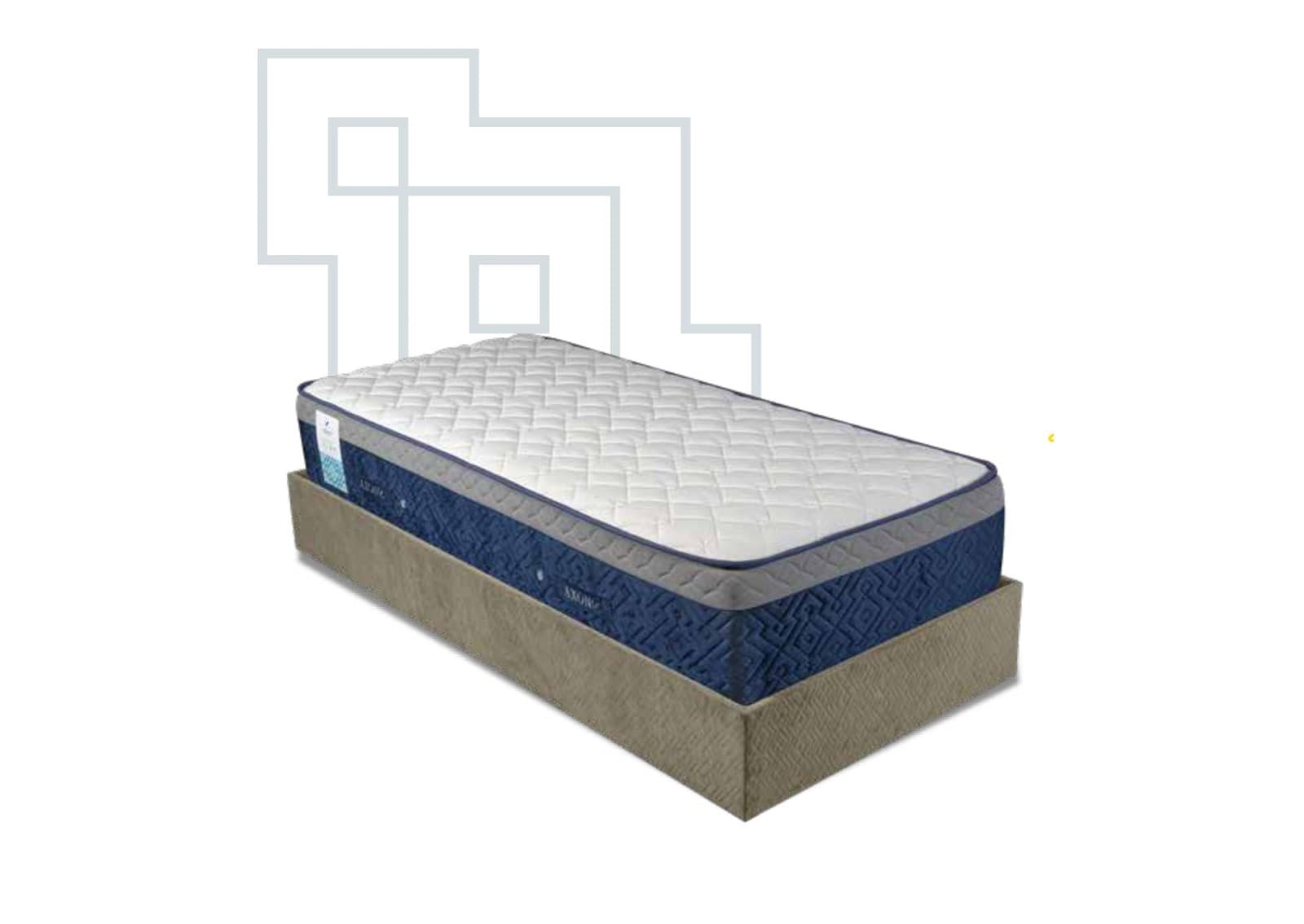 تشک طبی فنری یک نفره آکسون مدل اولترا سنس ULTRA SENSE سایز 90x200 سانتی متر