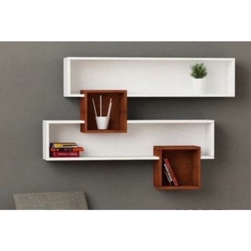 شلف کتابخانه بصورت پایه مخفی مناسب کتاب و دکوری مبلمان اورلین مدل 967835