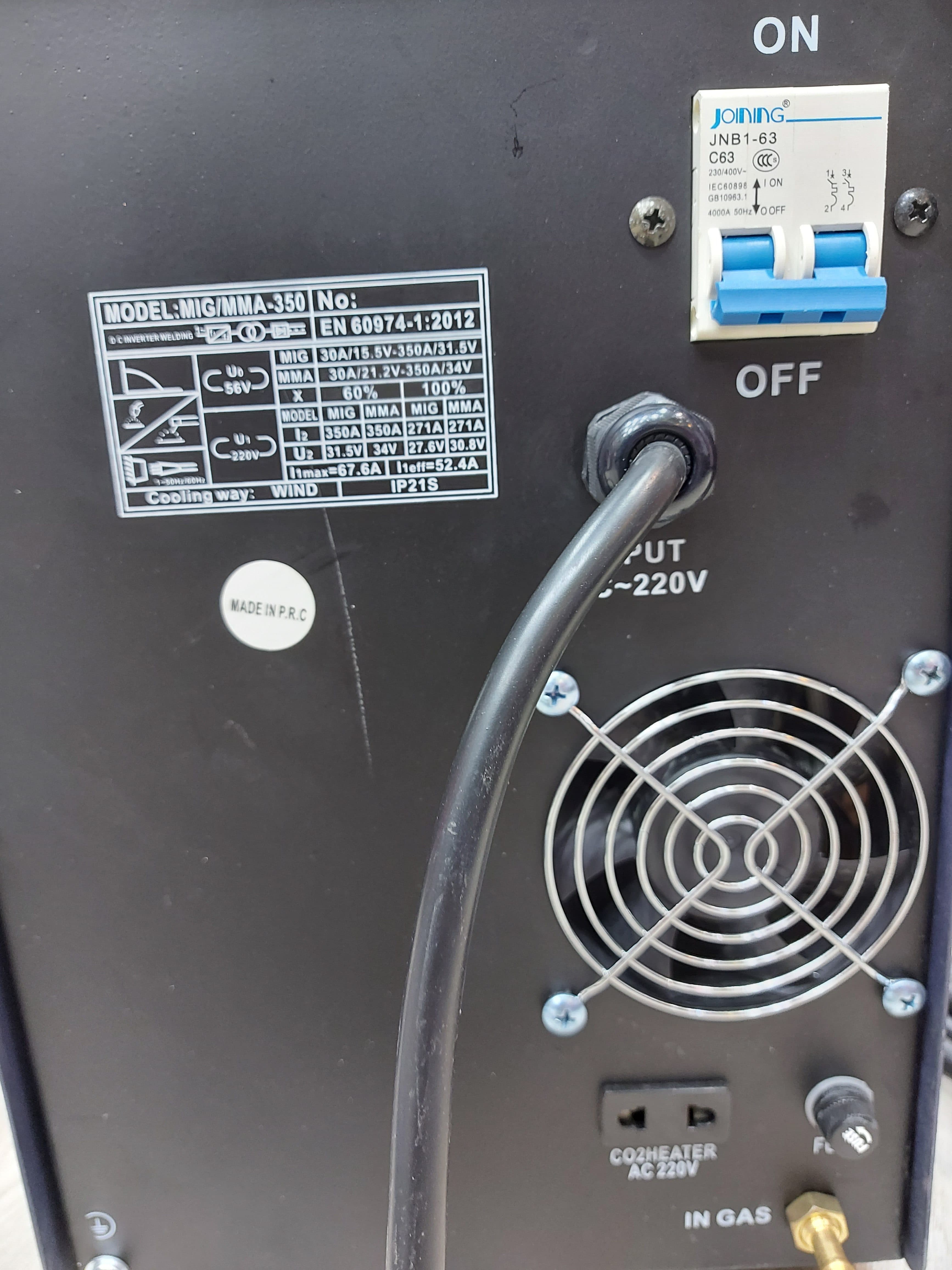 دستگاه جوش اینورتر Co2 اینتیمکس مدل MIG-۳۵۰ — تصویر ۴