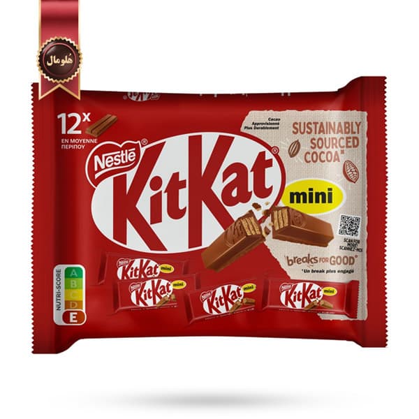 12 عدد شکلات کیت کت Kitkat دو انگشتی مینی وزن 16.6 گرم (اورجینال)