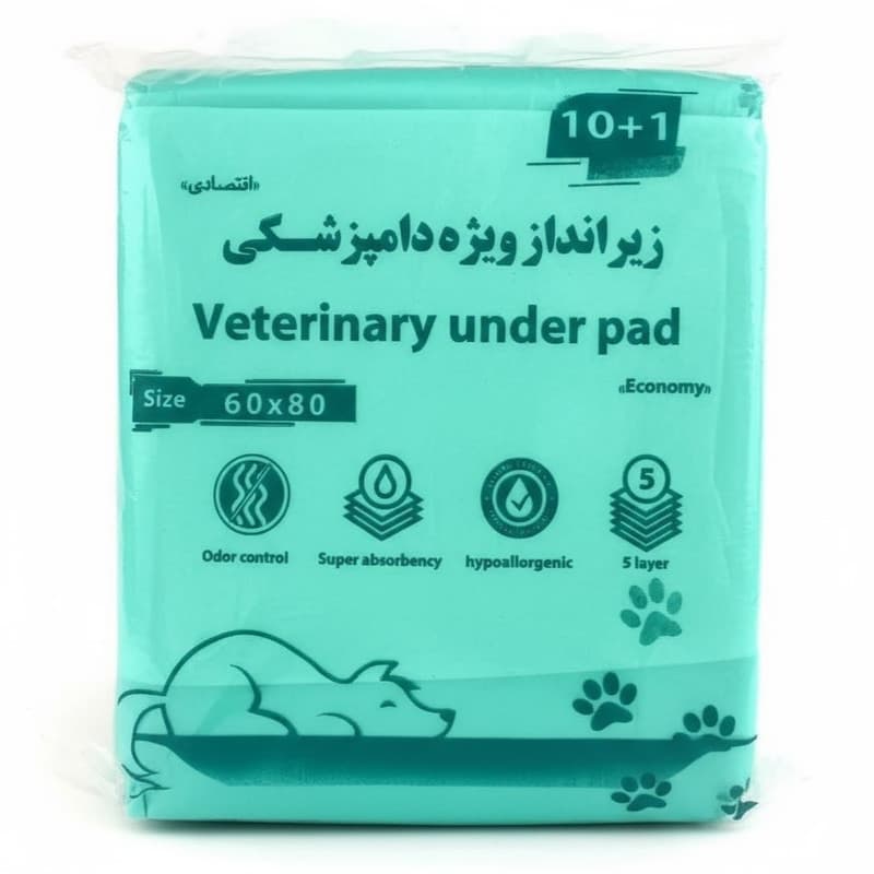 زیر انداز بهداشتی سگ و گربه (بسته 10 عددی) — تصویر ۲